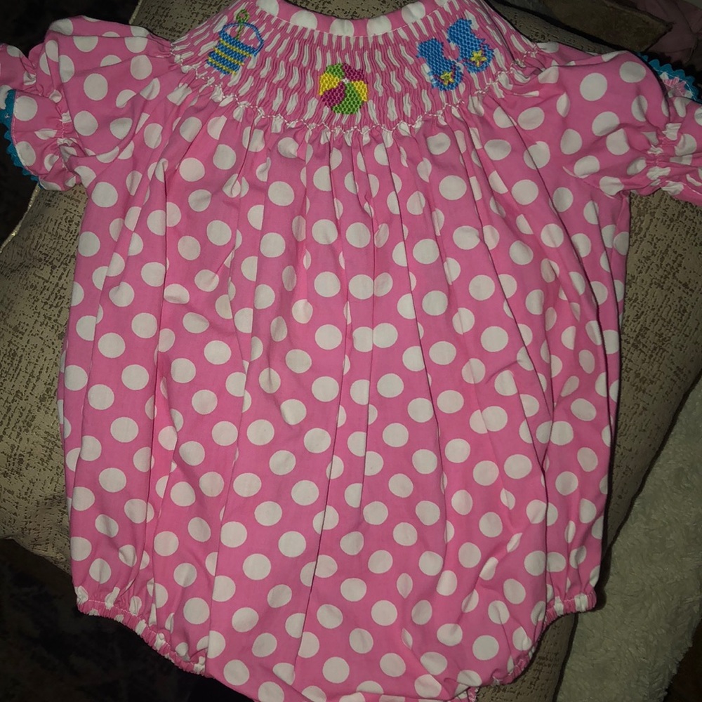 Smocked beach bubble- girls